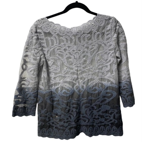 ANTHROPOLOGIE Meadow Rue Lace Top Size XS - Picture 4 of 5